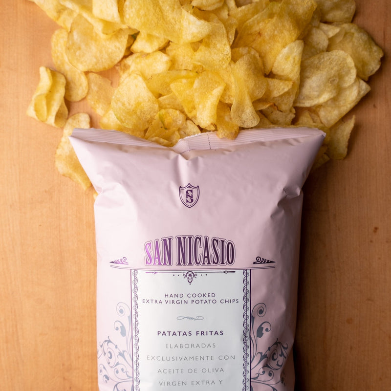 San Nicasio Potato Chips Hand Cooked in Extra Virgin Olive Oil